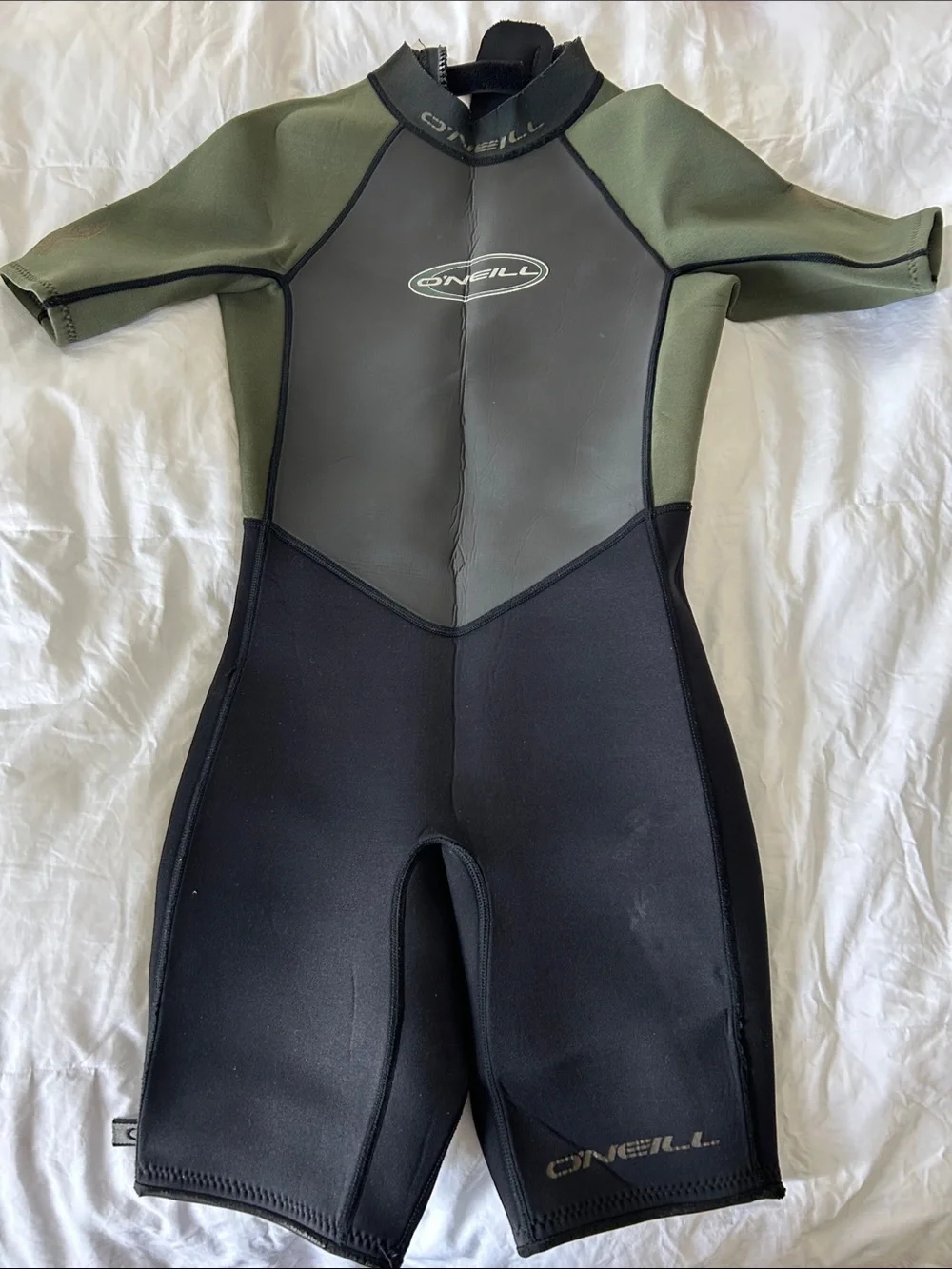 O'Neill Shorty Wetsuit in Olive & Black